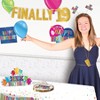 Beistle Foil Finally  19  Streamer, 7.5" x 3', (2/Pkg) Multicolored - 2 of 4