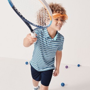 Lands' End Kids Short Sleeve Athletic Polo Shirt - 1 of 3