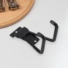 Unique Bargains Garage Storage Hooks Large Square Channel Plate Hook Black 1 Pc - 2 of 4