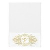Linum Home Textiles 100% Turkish Cotton MONICA Gold Thread 3PC Embellished Towel Set - 2 of 4