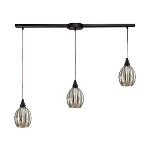 Elk Home Danica 3 - Light Island Pendant Light in  Oiled Bronze - 1 of 1