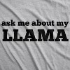 Kids' Ask Me About My Llama T Shirt Funny Youth Llama Flip Shirt Llamas Tee - Crazy Dog Youth T Shirt - 3 of 4