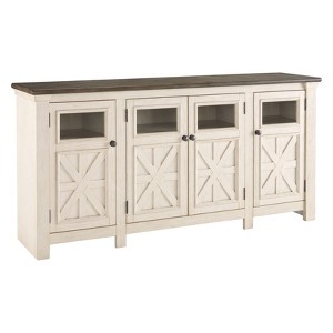 Bolanburg Extra Large TV Stand for TVs up to 74" Off White: Entertainment Center - Signature Design by Ashley - 1 of 4