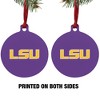 Louisiana State University Primary Logo Aluminum Holiday Christmas Tree Ornament  3.0" (7.6 cm) x 3.37" (8.6 cm) - 2 of 4