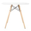 Allen Dining Table White - OSP Home Furnishings: Modern Square Design, Scratch & Stain Resistant, Wood Legs - 2 of 3