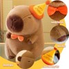 TITQWOP Cute Happy Birthday Capybara Plush Soft Capybara Stuffed Animal Kawaii Capybara Plushie Stuffed Toys Gift for Kids 13 inch - 2 of 4
