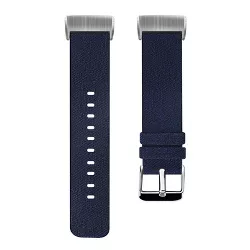 Insten Fabric Watch Band Compatible with Fitbit Charge 3, Charge 3 SE, Charge 4, and Charge 4 SE, Fitness Tracker Replacement Bands, Navy Blue