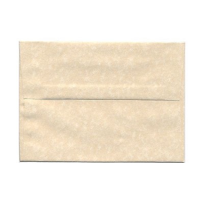 JAM Paper A7 Parchment Invitation Envelopes 5.25 x 7.25 Natural Recycled 35394