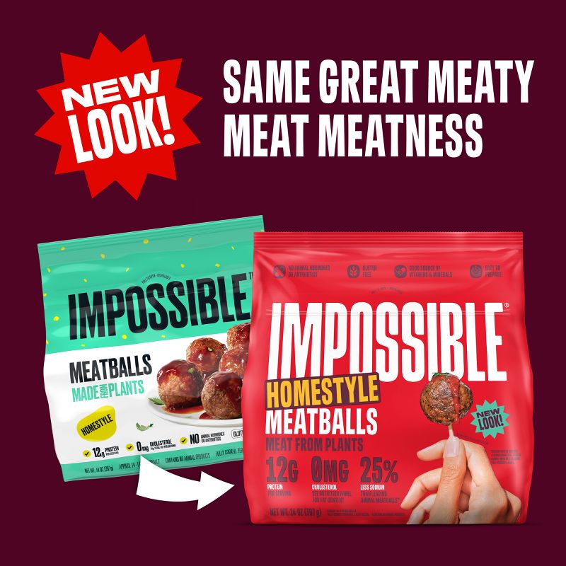 Impossible Plant Based Meatballs - Frozen - 14oz, 2 of 7