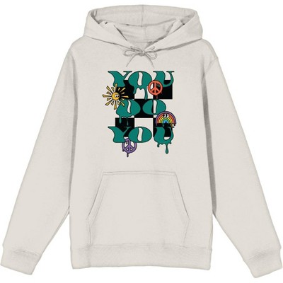 Positive Vibes You Do You Adult Long Sleeve Hoodie
