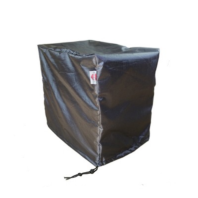 Shield Gold 2-Layer Polyester Fabric Outdoor Tea Cart Cover - 37.5x26x32/33.5" Charcoal Grey