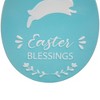 Northlight Easter Egg Metal Wall Signs - 9.75" - Blue and Pink - Set of 2 - 4 of 4