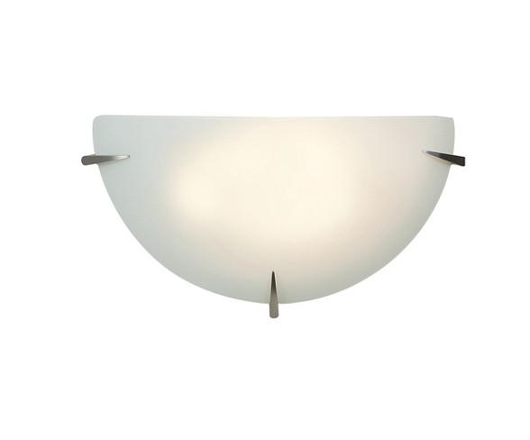 Access Lighting Zenon Dimmable Led Wall Sconce Brushed Steel Finish Opal Glass Diffuser Wall Lights Silver
