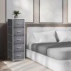 Sorbus Narrow 5 Drawers Nightstand with Steel Frame, Wood Top, Easy Pull Fabric Bins for Home, Bedroom, Office & Dorm - 2 of 4