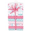 Little Treasure Hudson Baby Girls Cotton Poly Flannel Receiving Blankets 7Pk Multipack - 2 of 2