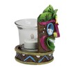 Northlight Smiling Floral Tiki Mask Tea Light Candle Holder - 4.5" - image 2 of 3