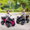 Costway 24V Kids Ride on Electric ATV Car Toy with Spring Suspension & LED Lights USB Black/Pink/Navy - 4 of 4