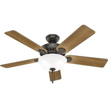 52" Pro's Best Ceiling Fan with Light Kit and Pull Chain (Includes LED Light Bulb) - Hunter Fan