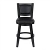 Boraam Broadmoor Bar Height Swivel Stool Black Finish - 3 of 4