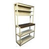 FONTOI 39.37" 5-Tier Bakers Rack for Kitchen with Storage, Coffee Bar, Kitchen Shelves, Brown&White, 15.75"*66.93"*39.37" - 2 of 4