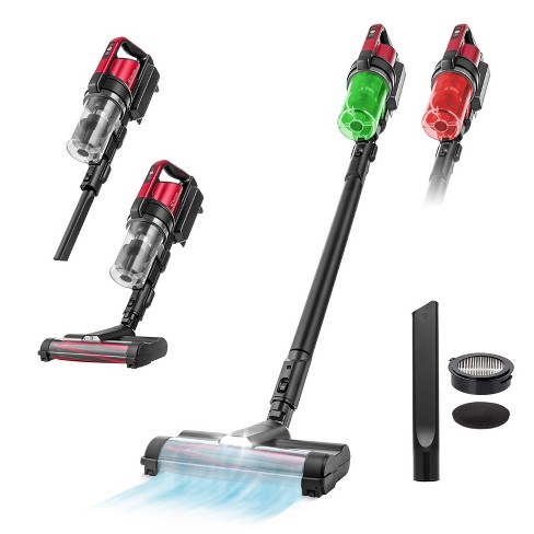 IRIS USA Cordless Stick Vacuum Cleaner - Black/Red - image 1 of 4