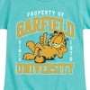 Girls' - Garfield - Varsity Fitted Short Sleeve Graphic T-Shirt - 2 of 4