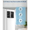 Acekool 8,000 BTU Portable Air Conditioner, 4-in-1 AC Dehumidifier Fan, Remote, Timer, for Rooms up to 350 Sq. Ft, Window Kit - 2 of 4