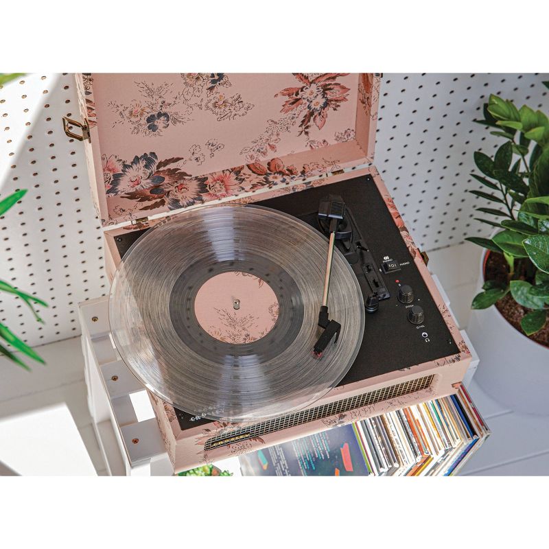 Crosley Voyager Bluetooth Vinyl Record Player - Floral, 3 of 18