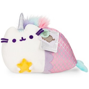 GUND Pusheen Magical Lights Mermaid Pusheenicorn Touch-Activated Light Up Cat Plush Stuffed Animal, 12” For Kids Ages 8+ - 1 of 4