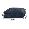 Kumasinova 39.4" Modular Ottoman for Cloud Sofa,Plush Corduroy Fabric Footrest Ottoman with Removable Cushion,DIY Combination for Living Room - 3 of 4