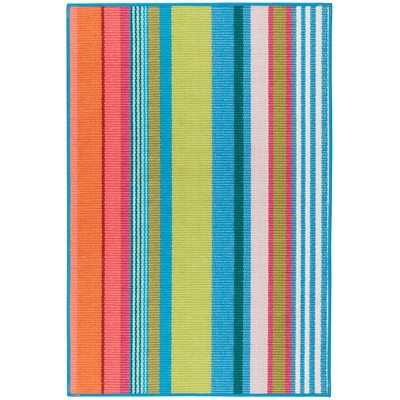 Annie Selke - Dash & Albert Mellie Stripe Multi Machine Washable Rug
