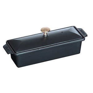 Staub Cast Iron 1.5-qt Large Rectangular Terrine - Matte Black - 1 of 3