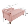 Sapphtopaz Storage Bench Storage Organizer Storage Ottoman Velvet Lounge Chair for Bedroom Ottoman with Storage for Living Room, Bedroom - 3 of 4