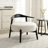 MAYYEERTY Upholstered Accent Chair Modern Chairs for Living Room Sunroom Bedroom Beige - 2 of 4