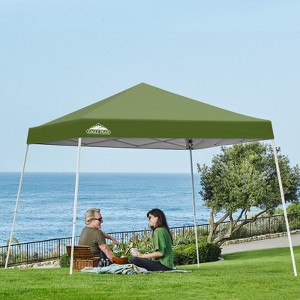 EAGLE PEAK Slant Leg Pop-up Canopy Tent Easy One Person Setup Instant Outdoor Beach Canopy Folding Portable Sports Shelter - 1 of 4