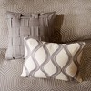 Elegant Removable Duvet-style Insert Oversized Jacquard Comforter Set,All Season Graceful Bedding Set,Cozy Home Textile fits Lux Bedroom Decor - 3 of 4