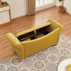 DOMETOUR 71 Inch Velvet Sofa with Storage for Living Room Bedroom, U Shape Backrest Couch with 2 Pillows - 2 of 4
