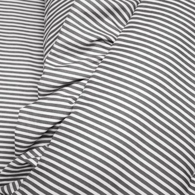 Lush Decor Lush Décor 3pc Full/Queen Reyna Striped Reversible Comforter Bedding Set Gray/White: Polyester, Machine Washable, Includes Shams — фото 5
