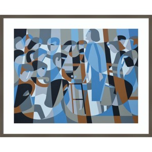 41" x 33" Jordans Quaker Meeting by Ron Waddams - Amanti Art: Giclee Print, Hardwood Frame, Wire Mount - 1 of 4