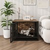 Sevobal Pet Carriers, Indoor Heavy Duty Dog Crates with Lock, Indestructible Carriers for Large Dogs, Black, 32.67"*24.6"*29.01" - 3 of 4