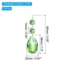 Unique Bargains Hanging Ornament DIY Craft Prisms Teardrop Suncatchers 3.35" x 0.87" 10 Pcs - 2 of 4