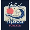 Gulf of Mexico Forever Sunset Wave Youth Crew Neck Short Sleeve Tee - 2 of 2