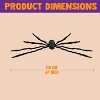 Joyfy 2 Packs 47" Scary Spider Halloween Outdoor Decor, Fake Hairy Black Spider Haunted House Props Creepy Yard Lawn Party Indoor Supplies - 4 of 4