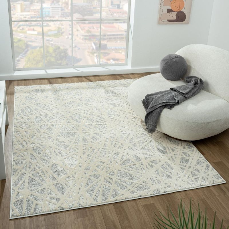 LUXE WEAVERS Geometric Abstract Lines Area Rug, 1 of 13