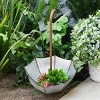 Alpine Corporation 10" Upside-Down Umbrella Iron Outdoor Novelty Planter Silver - 2 of 4