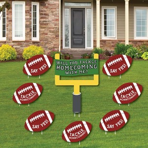 Big Dot of Happiness Homecoming Proposal - Yard Sign & Outdoor Lawn Decorations - Homecoming Proposal Yard Signs - Set of 8 - 1 of 4