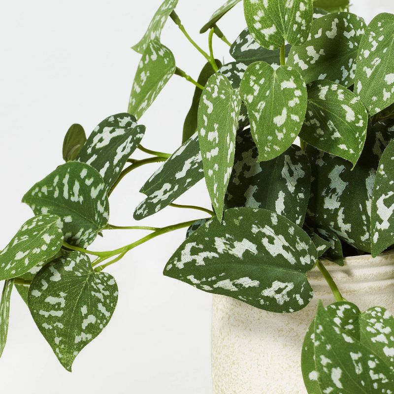 10&#34; Faux Satin Variegated Pothos Plant - Hearth &#38; Hand&#8482; with Magnolia, 4 of 5