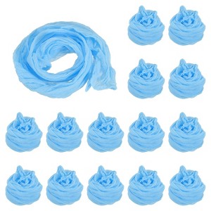 Unique Bargains Nylon Mesh DIY Craft Tensile Stocking Flower Fabric 15 Pcs 26" - 1 of 4