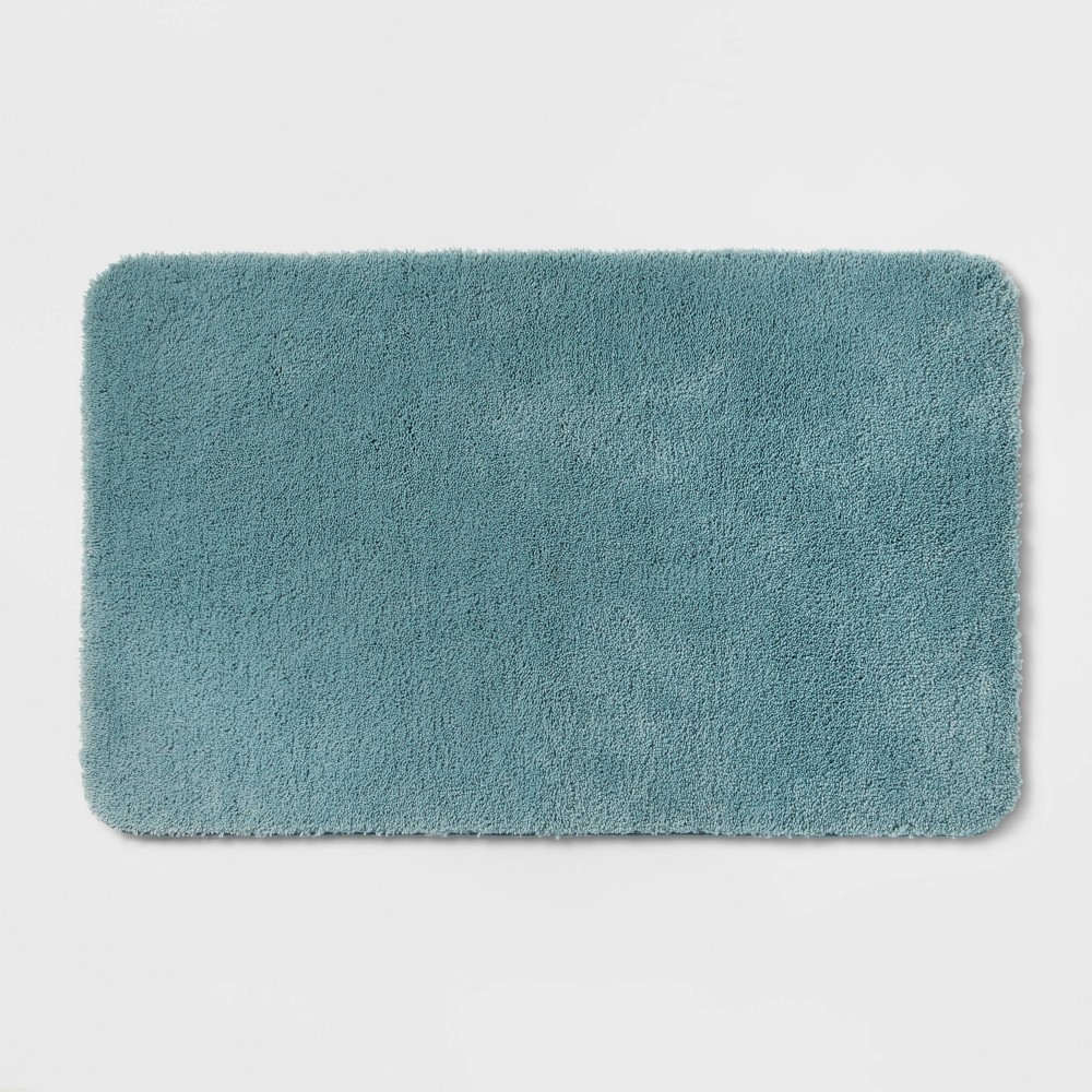 Pack of 2 23"x37" Performance Nylon Bath Rug Aqua Blue - Threshold™