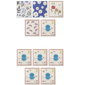 Unique Bargains Super Absorbent Lightweight Reusable Kitchen Dish Towels 10 Packs - 1 of 4